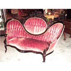 D.B. 101 19th Century Carved Wood Sofa American #998098