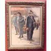 Image 1 : 19th Century Watercolor"Market Day" signed #998107