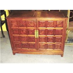 4004 - Chinese Teak Bar Or Record Cabinet #998124
