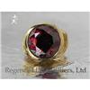 Image 1 : RHJ Synthetic Ruby Ring High Polish Bezel  #998242