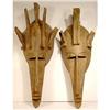 Image 1 : Bambara Natural Mask Ancestral Pair Large #998354