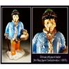 Image 1 : CZECH VINTAGE ART GLASS FIGURE MAN W BASKET #998461