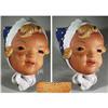 Image 1 : CZECH ART DECO TERRA COTTA GIRL WALL MASK / #998473