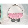 Image 1 : VINTAGE CASE GLASS BRIDES BASKET WITH HOLDER #998670