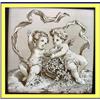 Image 1 : MINTON HP TILE W PR CHERUBS PUTTI FLOWERS 19C #999180