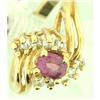 Image 1 : Sparkler! 0.86ct Pink Sapphire and Diamond Ring#1008009