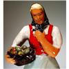 Image 1 : GLAZED TERRA COTTA PEASANT WOMAN AUSTRIA / #1008097