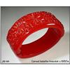 Image 1 : RED BAKELITE HINGED BRACELET #1008134
