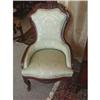 Image 1 : c.1880 Victorian Walnut Ladies' Chair-CARVED #1008286