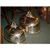 Image 1 : PAIR OF VICTORIAN SILVERPLATED MEAT DOMES #1008451