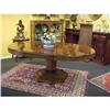 Image 1 : ENGLISH BURR WALNUT BANQUET DINING TABLE #1008471