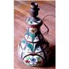 Image 1 : MAJOLICA Table Lamp VASE floral Bulbous form #1008733