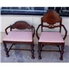 Image 1 : Matching Jacobean Style Mahogany Side Chair #1008746