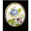 Image 1 : Handpainted Limoges  Porcelain Flower Brooch#1021690