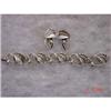 Image 1 : Sarah Coventry Bracelet Earrings Set Silver #1021736