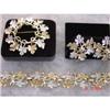 Image 1 : Sarah Coventry Garland  Parure Bracelet Brooch #1021741