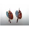 Renoir-Matisse Palette Brushes Enamel Earrings #1021836