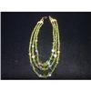 Art Deco 3 strand Emerald Crystal glass#1021871