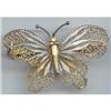 Vintage European Silver  Butterfly Pin Brooch #1021880