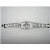 Image 1 : 1950s Clear  Rhinestone Link Bracelet #1021889