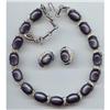 CORO GRAY RHINESTONE Thermoset  Necklace#1021898