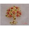 Image 1 : KJL THAILAND TREE OF LIFE BROOCH Rhinestones #1021974