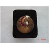 BOUCHER Red Clear Rhinestone Brooch Pin #1022012