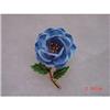 Estate TRIFARI Enameled Flower Brooch Pin #1022013