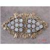 Art Deco Blue  Cabachon Enamel Brooch #1022022