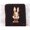Image 1 : Topaz Rhinestone Enamel Rabbit Brooch Bunny Pin#1022072