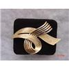 1950s Crown Trifari Gold Brooch Modern design #1022115