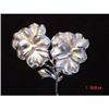 Vintage Trifari Silver Large Brooch Flower #1022119