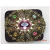 Image 1 : Art Deco Rhinestone Sash Pin #1022301