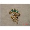 Image 1 : Art Deco Vermeil Rhinestone Coro Brooch Nice #1022369