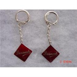 Estate Lot 2 Scandianvian Sterling Keychains #1022490