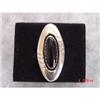 Estate Vintage Mexican Sterling Onyx Ring #1022509