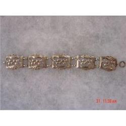Vintage Scandinavian Sterling Link Bracelet#1022523