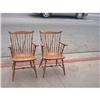 Image 1 : 4 Windsor Chairs Signed Nichols & Stone #1022726