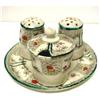 Image 1 : Hand Painted CONDIMENT Set #1022811