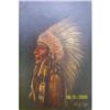 Image 1 : 1931 Native American Indian Chief Painting  #1022946