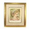 Edna Hibel Signed Lithograph Print "Young Girl #1022980