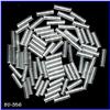 Image 1 : 4000 VINT SILVER LINED GLASS TUBE BEADS 10mm #1023023