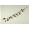Image 1 : STERLING CHARM Bracelet 8  XMAS Charms! #1023070