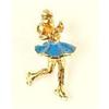 Image 1 : 14k GOLD CHARM of Girl ICE SKATER #1023090