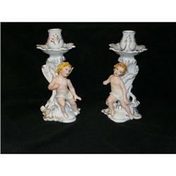 European Hand Painted Porcelain Cherub #1023239