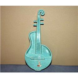 Rare Red Wing Art Pottery Violin Wall Pocket #1023253