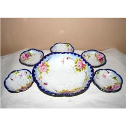  Antique Pink Rose Berry Bowl Set #1023268