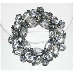 Fabulous Vintage Rhinestone Eternity Brooch #1023340