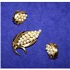 Image 1 : Signed Crown Trifari Brooch & Earrings  #1023369