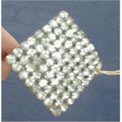 RhineSTONE Hatpin SQUARE Hat Pin ANTIQUE  #1023813